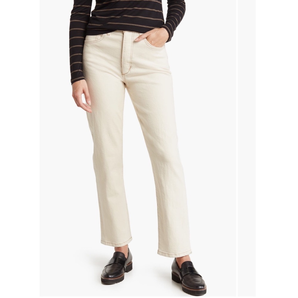 Joe's Jeans Women's Straight Leg in Light Cream